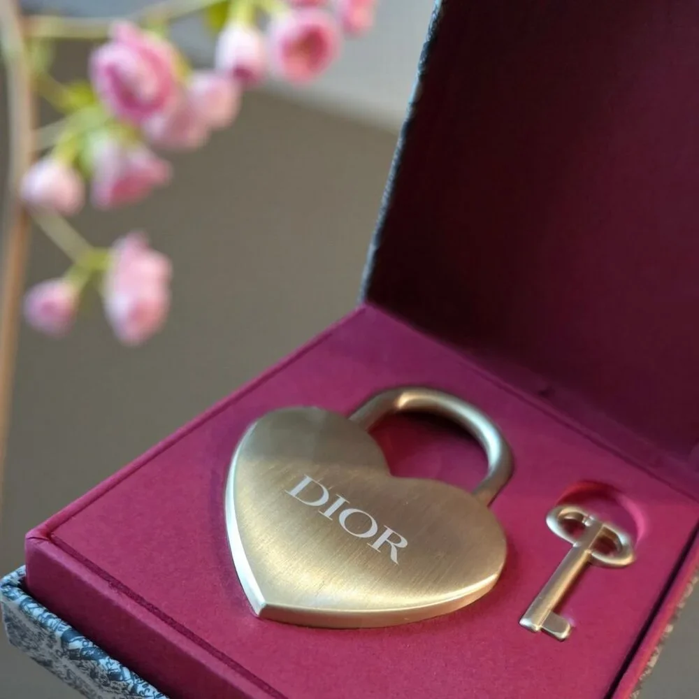 Dior GWP Heart Padlock & Key